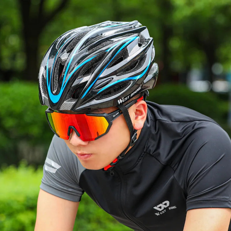 Capacete de Ciclismo Leve, Confortável, Ajustável, Seguro, Para Estrada e MTB