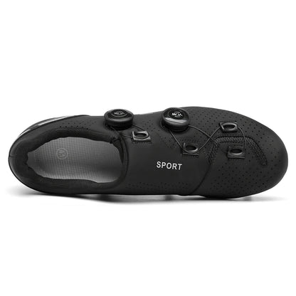 Sapatilha de ciclismo com travas, esportiva e de carbono