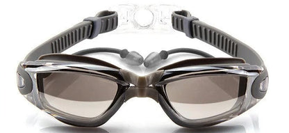 Óculos De Natação Adulto, Impermeável, Silicone, Com Tampão de Orelha, Antiembaçamento e Proteção UV